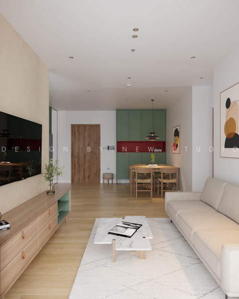 Nguyen Quang Hai - 3D Living Room - Kitchen Interior Model Download 