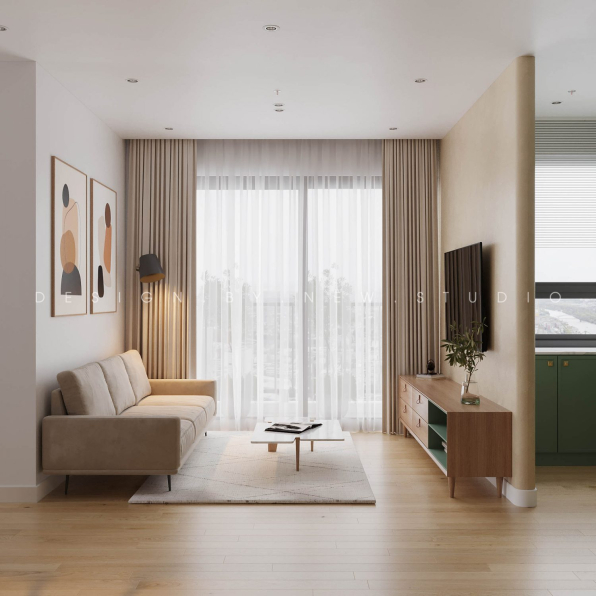 Nguyen Quang Hai - 3D Living Room - Kitchen Interior Model Download 