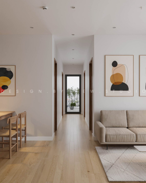 Nguyen Quang Hai - 3D Living Room - Kitchen Interior Model Download 