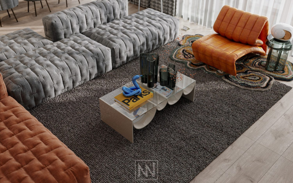 Nguyen Tuan Vu - 3D Living Room & Kitchen Interior Model Download