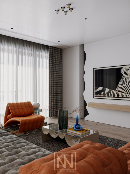 Nguyen Tuan Vu - 3D Living Room & Kitchen Interior Model Download