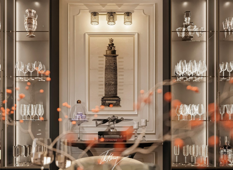 Free 3D Neoclassical Living Room - Kitchen Interior Model Downloa