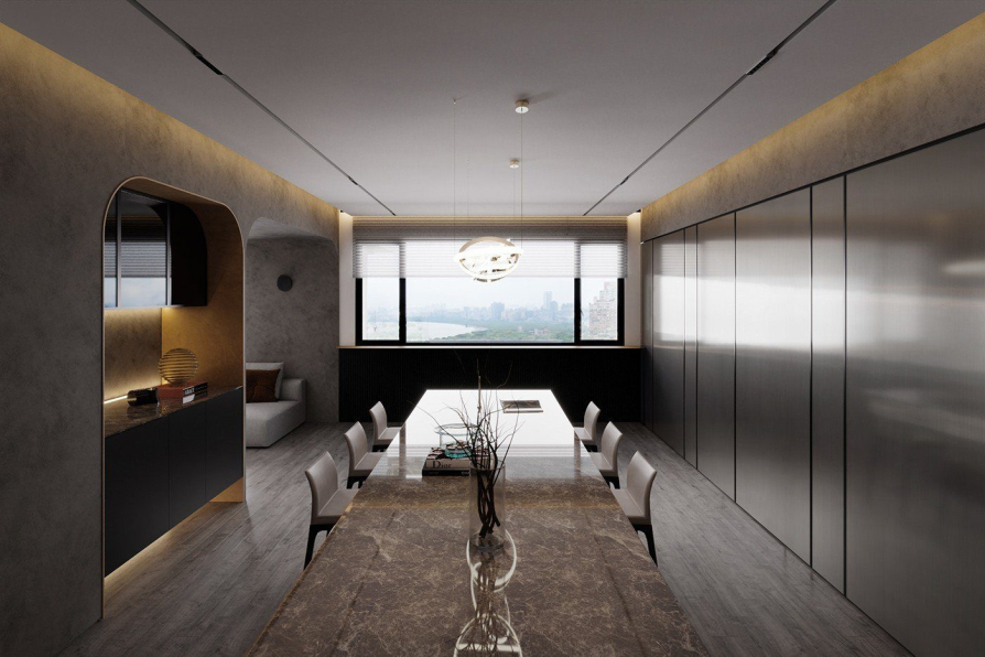 Kien Nguyen - 3D Living Room - Kitchen Interior Model Download