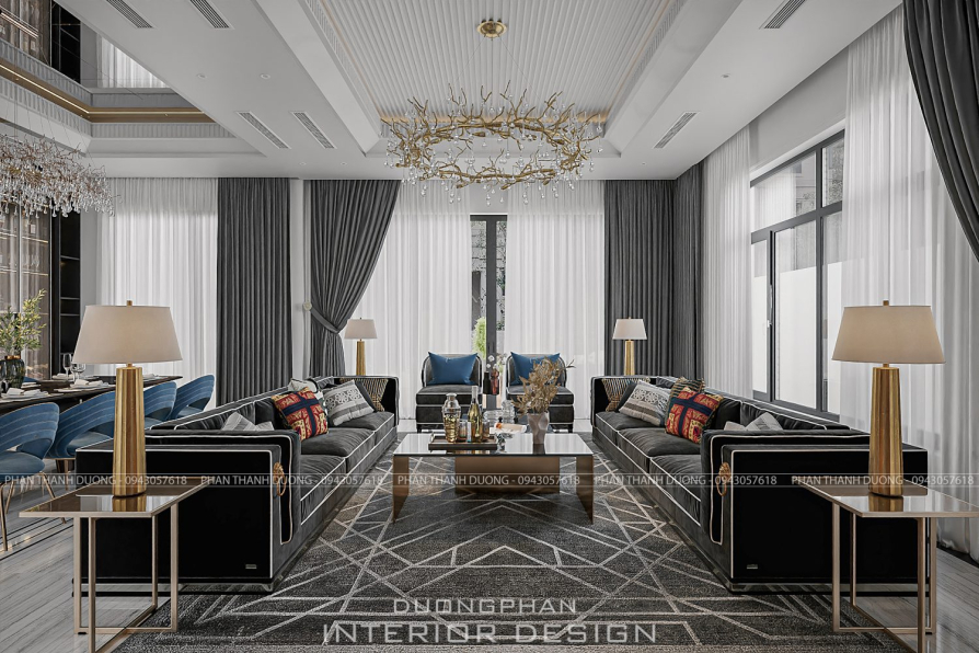 Phan Thanh Dương - 3D Living Room - Kitchen Interior Model Download