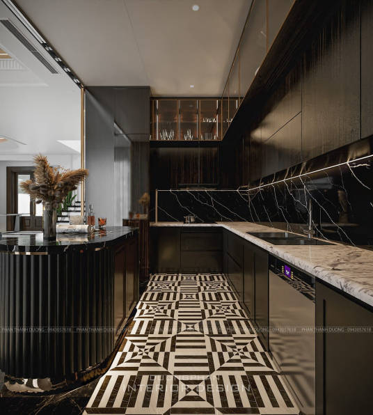 Phan Thanh Dương - 3D Living Room - Kitchen Interior Model Download