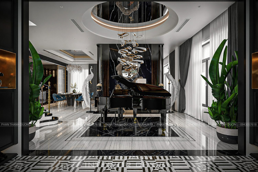 Phan Thanh Dương - 3D Living Room - Kitchen Interior Model Download