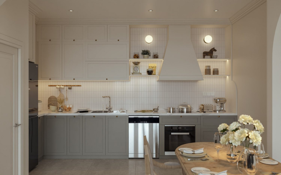 Chinh Lam - 3D Living Room - Kitchen Interior Model Download