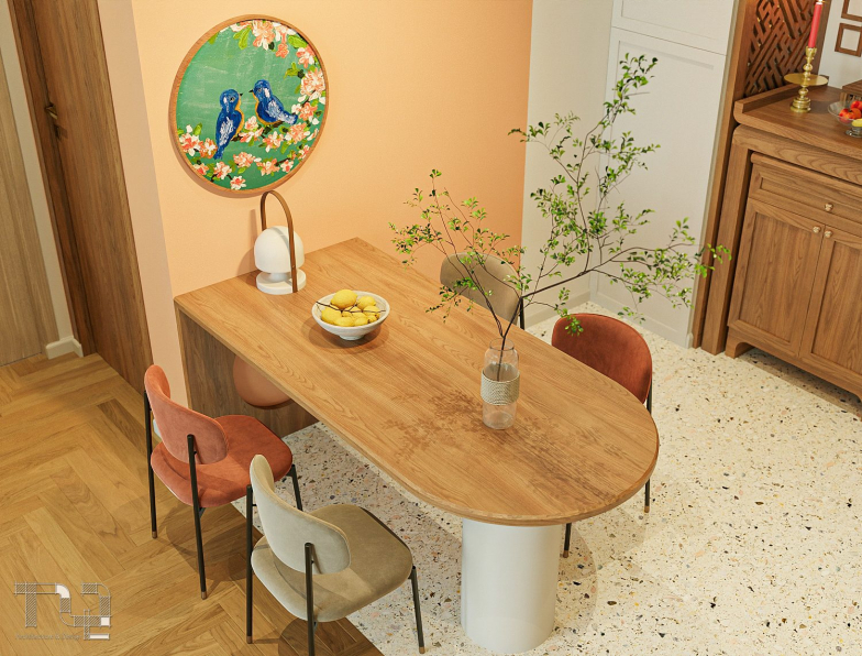 Dang Nam Quang - 3D Living Room - Kitchen Interior Model Download 