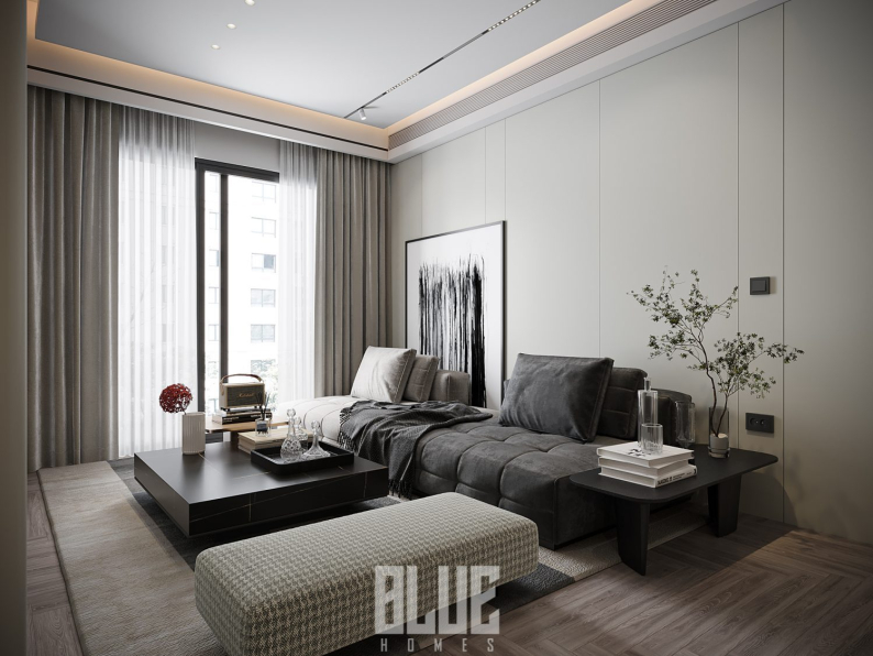 Huy Pham - 3D Living Room - Kitchen Interior Model Download 