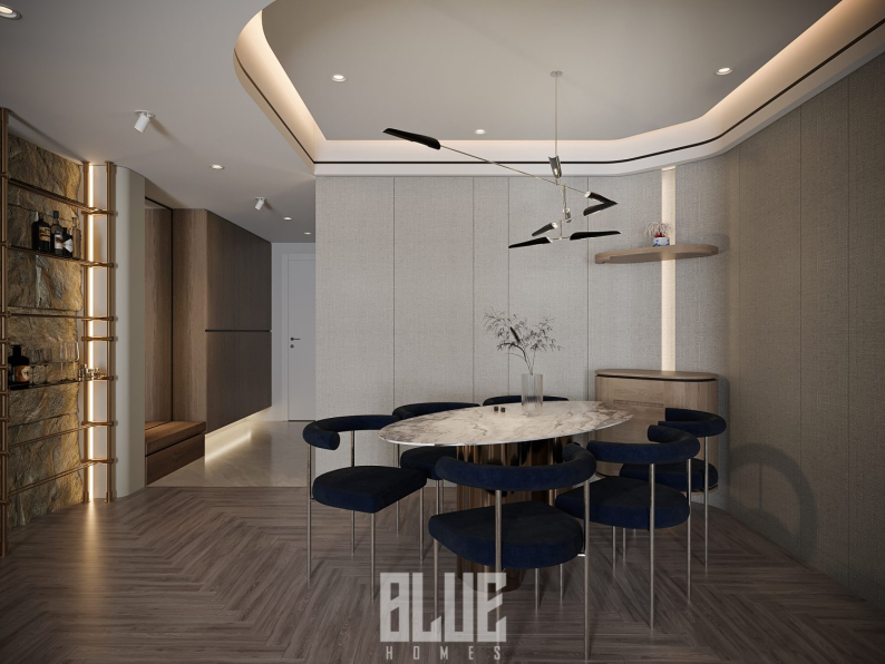 Huy Pham - 3D Living Room - Kitchen Interior Model Download 