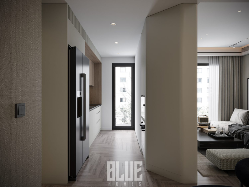Huy Pham - 3D Living Room - Kitchen Interior Model Download 