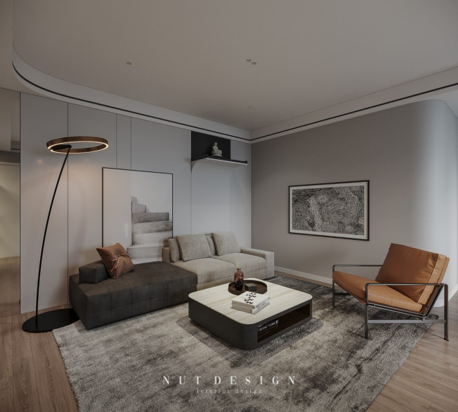 Nguyen Ngoc Tung - 3D Living Room - Kitchen Interior Model Download