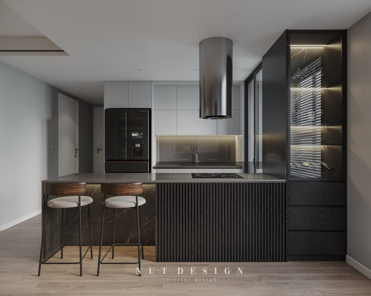 Nguyen Ngoc Tung - 3D Living Room - Kitchen Interior Model Download