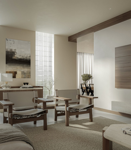 Kien Nguyen - 3D Living Room - Kitchen Interior Model Download