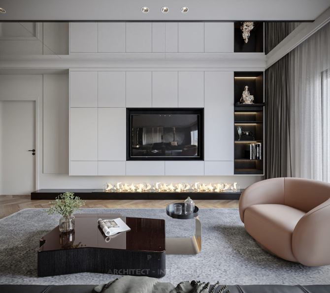 Pham Bao Toan - 3D Living Room - Kitchen Interior Model Download 