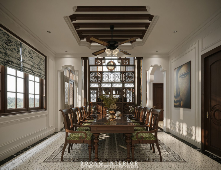 Nguyen Thanh Binh - 3D Indochine Living Room Interior Model Download 