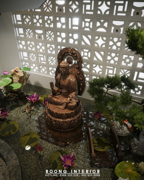 Nguyen Thanh Binh - 3D Indochine Living Room Interior Model Download 