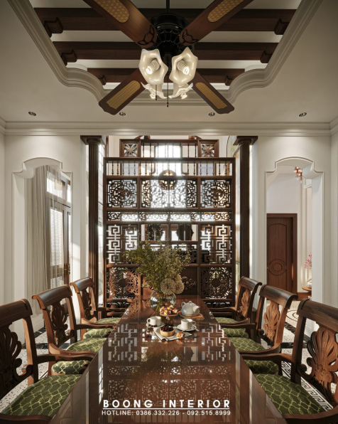 Nguyen Thanh Binh - 3D Indochine Living Room Interior Model Download 