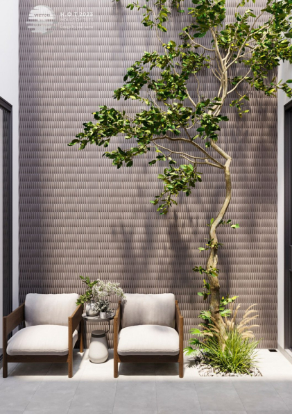 Hoa Giay 3D Living Room - Kitchen Interior Model Download