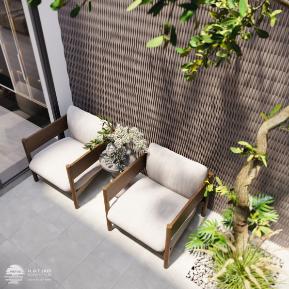 Hoa Giay 3D Living Room - Kitchen Interior Model Download