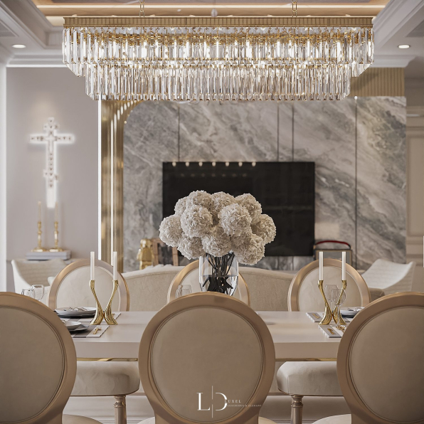 Le Truong Quan - 3D Living Room - Kitchen Interior Model Download 