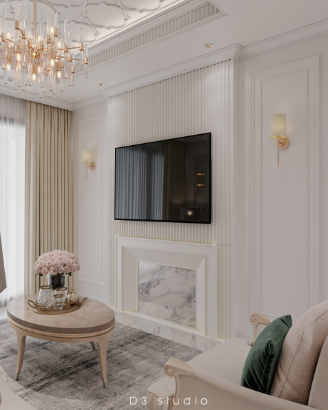 Ta Duyen - 3D Living Room - Kitchen Interior Model Download 