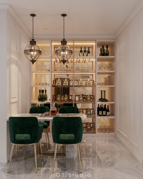 Ta Duyen - 3D Living Room - Kitchen Interior Model Download 