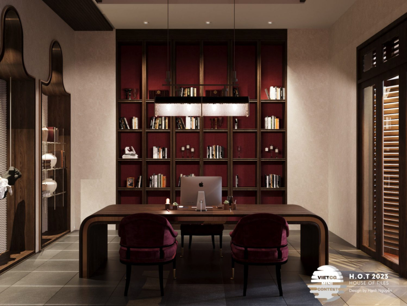 Hanh Nguyen - Free 3D Workroom Interior Model Download 