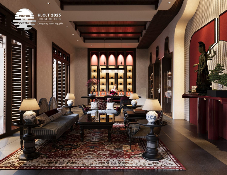 Hanh Nguyen - Free 3D Workroom Interior Model Download 