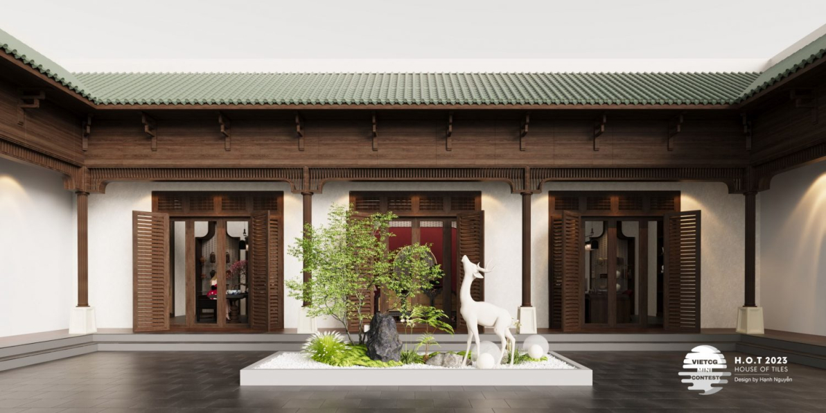 Hanh Nguyen - Free 3D Workroom Interior Model Download 