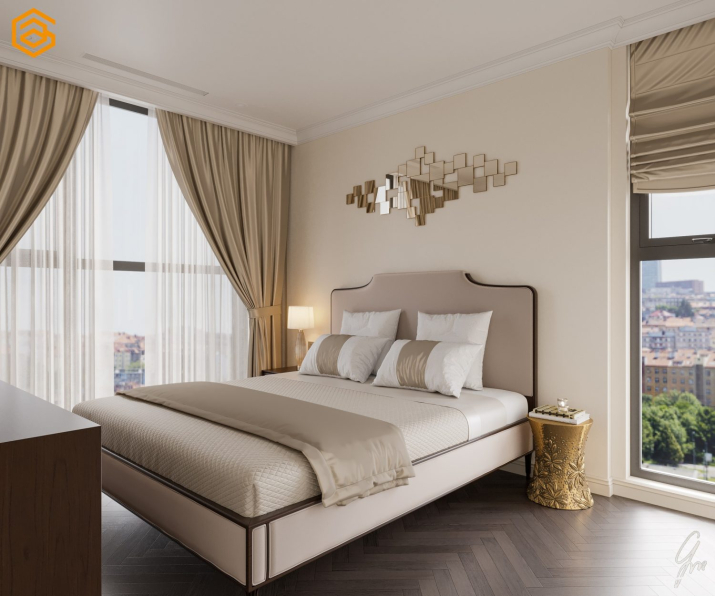 Pham Giang - Free 3D Neoclassical Bedroom Interior Model Download 