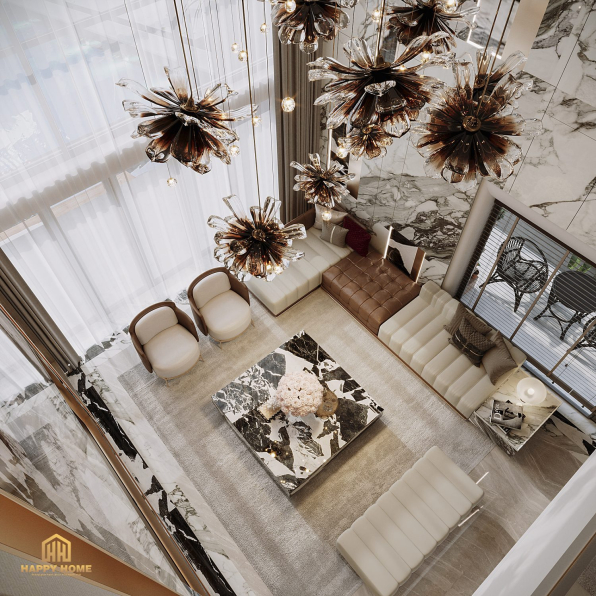 Tuan An - 3D Living Room - Kitchen Interior Model Download