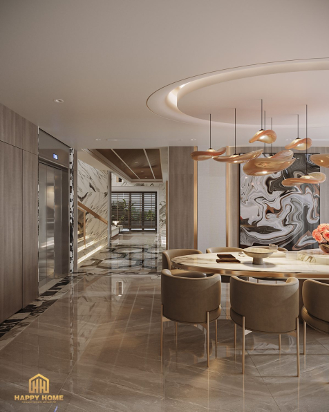 Tuan An - 3D Living Room - Kitchen Interior Model Download