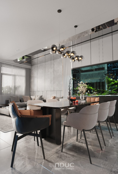 Nguyen Ngoc Duc - 3D Living Room - Kitchen Interior Model Download 