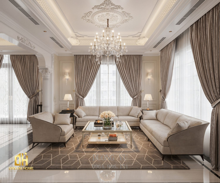  Vu Duong - 3D Living Room - Kitchen Interior Model Download