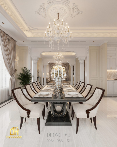  Vu Duong - 3D Living Room - Kitchen Interior Model Download