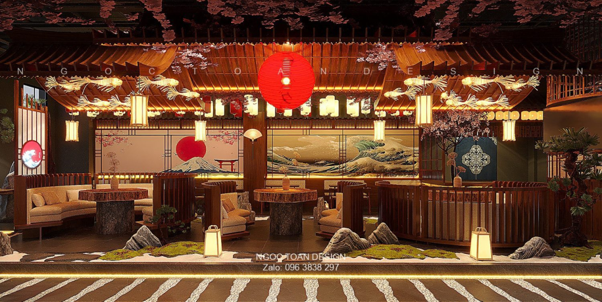  Ngoc Toan - Download Free 3D Japanese Restaurant Interior Model 