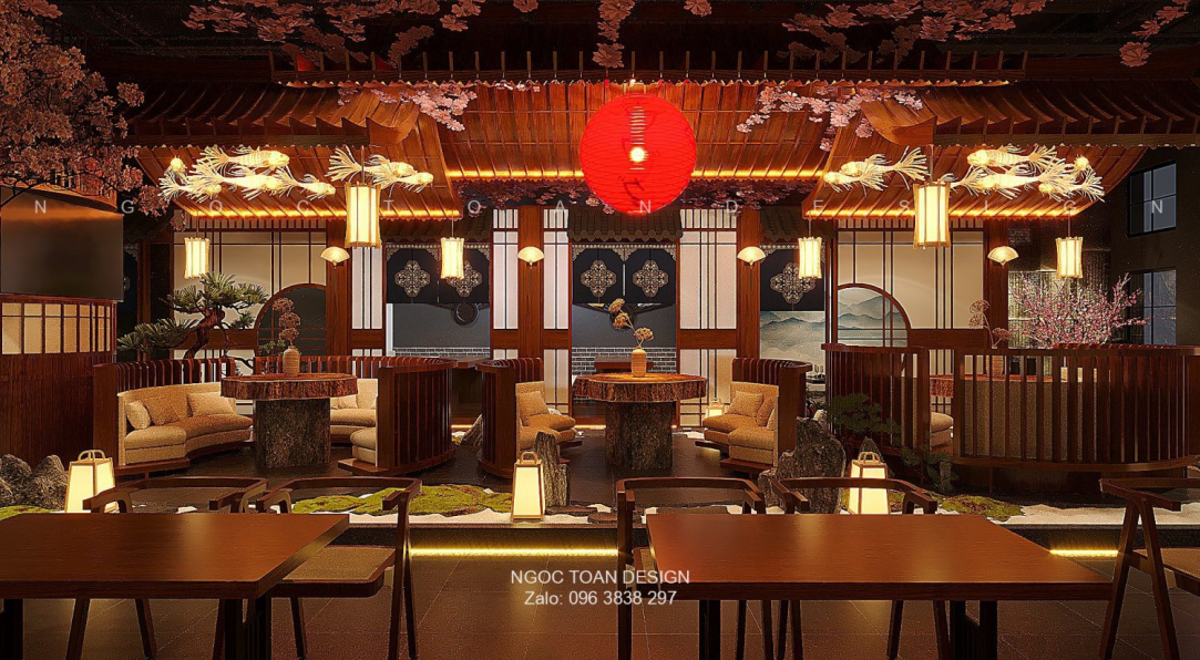  Ngoc Toan - Download Free 3D Japanese Restaurant Interior Model 