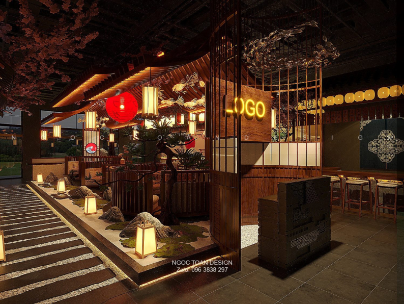  Ngoc Toan - Download Free 3D Japanese Restaurant Interior Model 