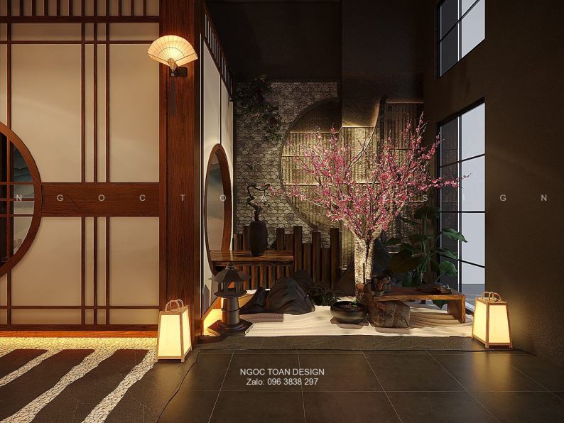  Ngoc Toan - Download Free 3D Japanese Restaurant Interior Model 