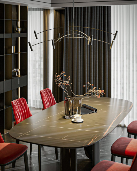  Hoang Tuan Anh - 3D Living Room – Kitchen Interior Model Download 