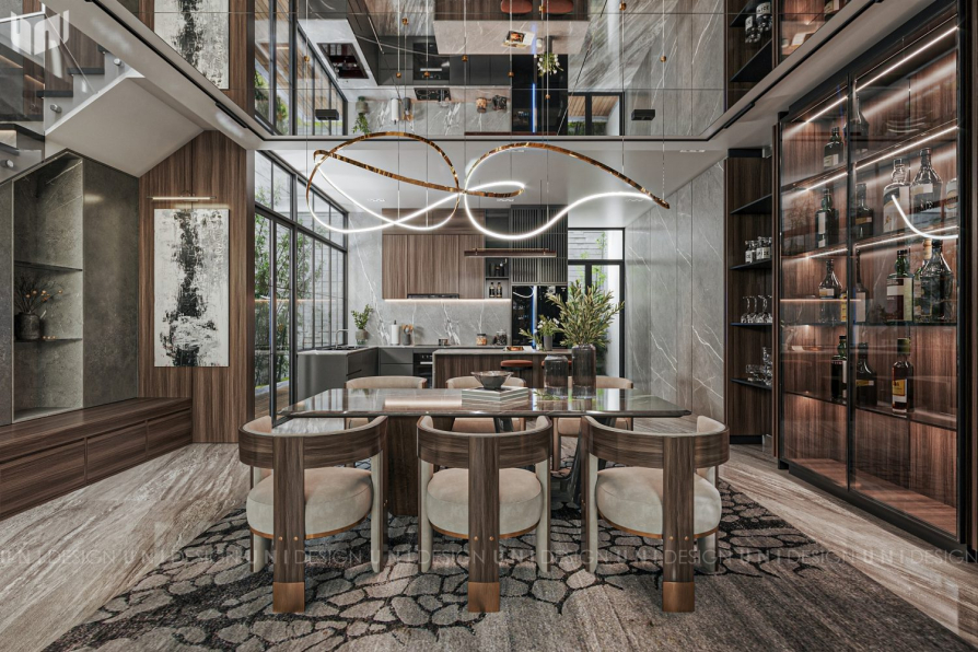  Nguyen Trung Phuc - 3D Living Room – Kitchen Interior Model Download 