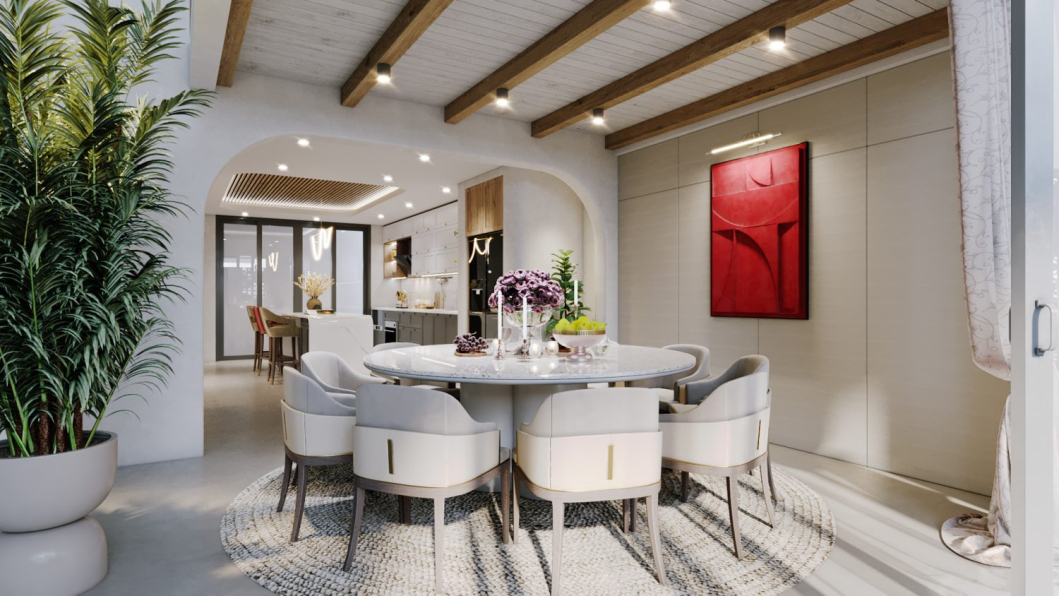 Phong Nguyen -3D Living Room – Kitchen Interior Model Download 