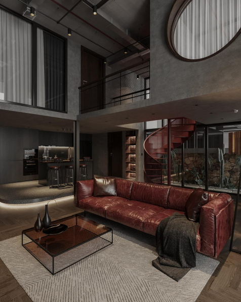 Son Nguyen - 3D Living Room – Kitchen Interior Model Download 