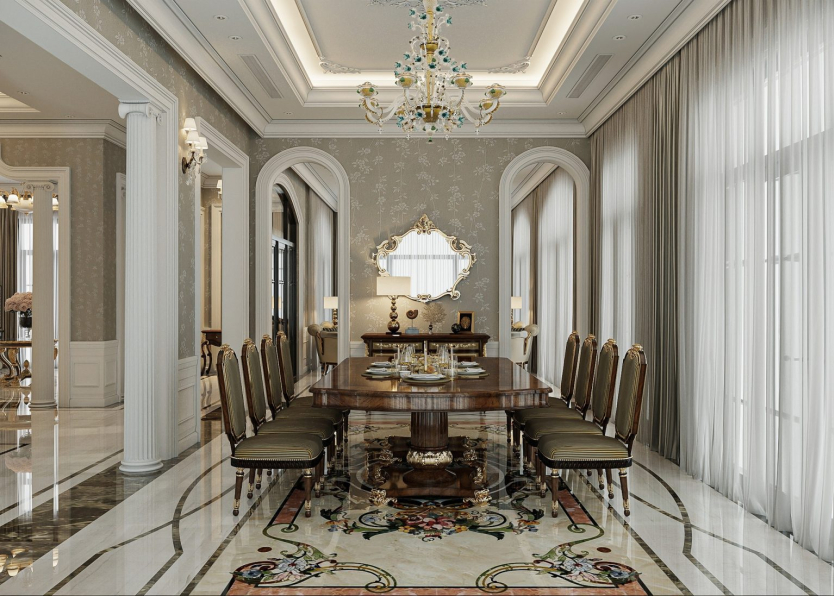 Quyen Linh 3D Living Room – Kitchen Interior Model Download