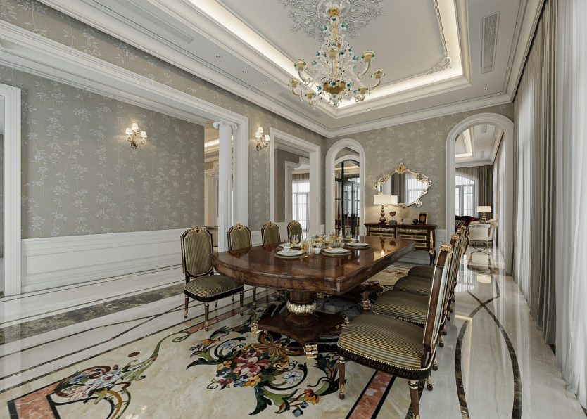 Quyen Linh 3D Living Room – Kitchen Interior Model Download