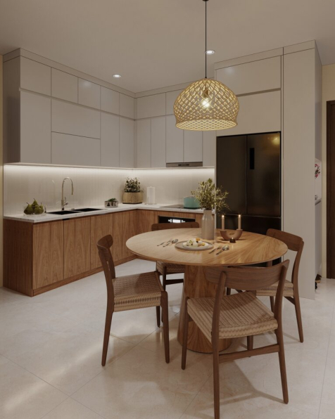 Nguyen Duc Anh - 3D Living Room - Kitchen Interior Model Download 