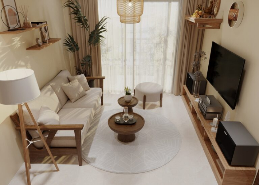 Nguyen Duc Anh - 3D Living Room - Kitchen Interior Model Download 