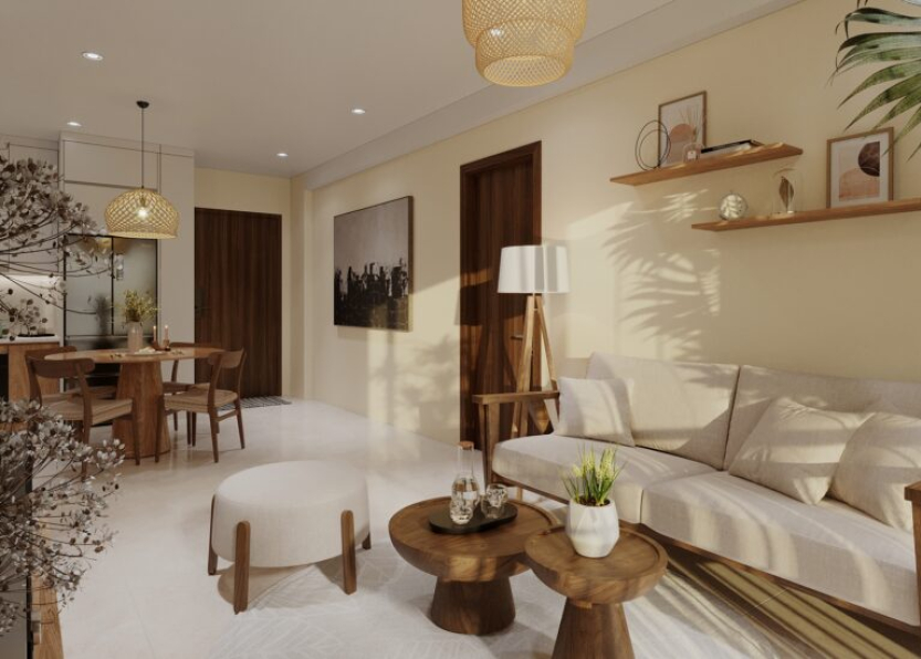 Nguyen Duc Anh - 3D Living Room - Kitchen Interior Model Download 