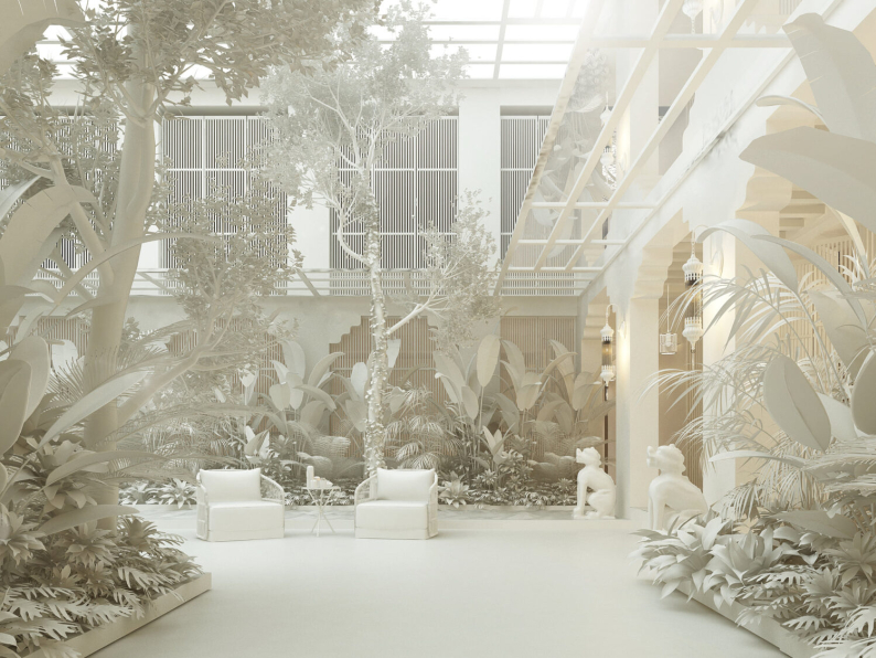 Duc Dam Nguyen - 3D Exterior Garden House Scene Model 3dsmax 